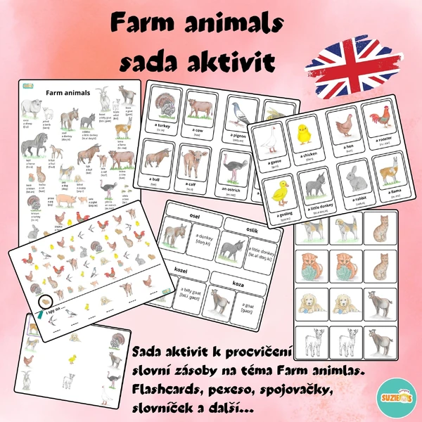 Sada aktivit - Farm animals
