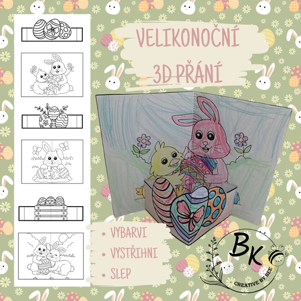 Velikonoční 3D přání