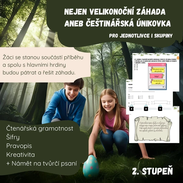 Češtinářská únikovka – nejen velikonoční záhada
