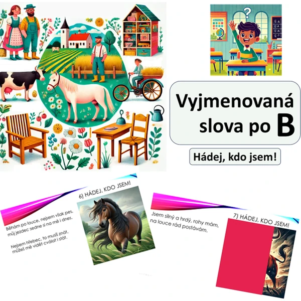 Hádej, kdo jsem! Vyjmenovaná slova po B