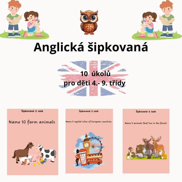 anglická šipkovaná - 4. - 9. třída