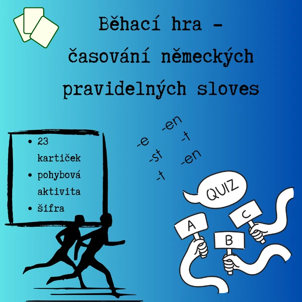 Časování německých pravidelných sloves - běhačka