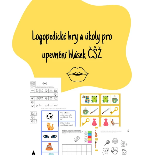 Logopedické hry a úkoly pro upevnění hlásek ČŠŽ