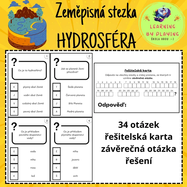 ZEMĚPISNÁ STEZKA - HYDROSFÉRA