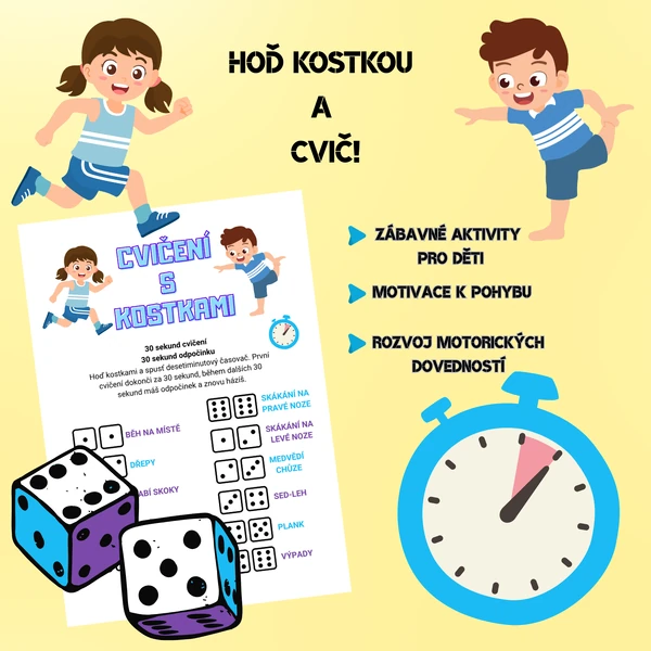 Cvičení s kostkami