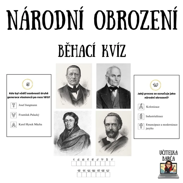 Běhací kvíz - Národní obrození