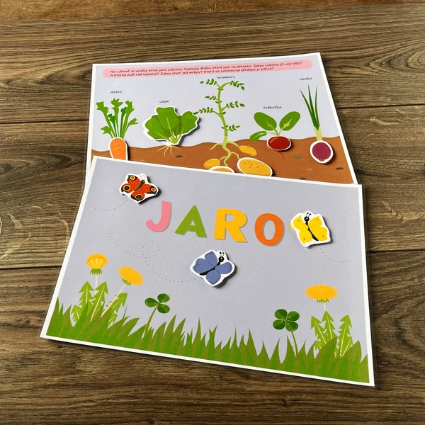 Jaro, aktivity na suchý zip, PDF
