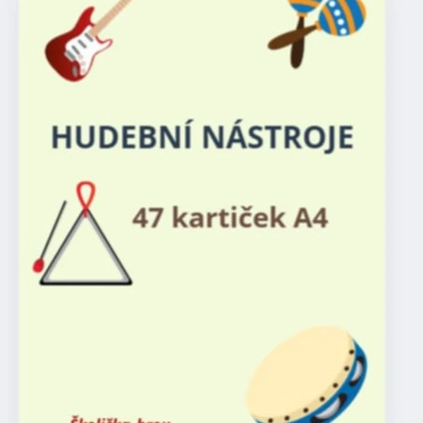 Hudební nástroje_demonstrační obrázky