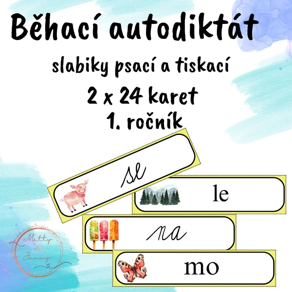 Běhací autodiktát slabiky