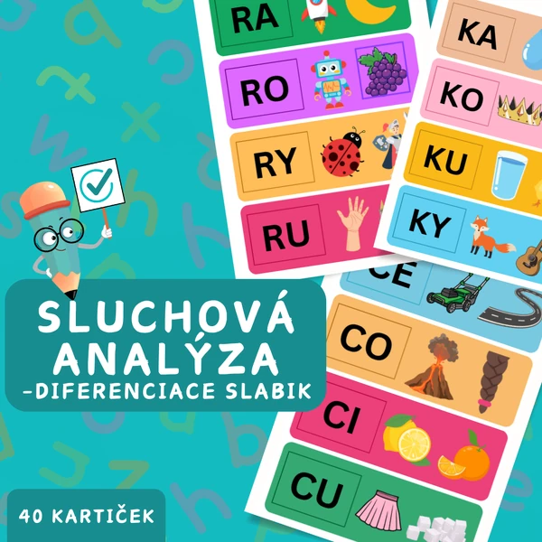 Sluchová analýza - diferenciace slabik