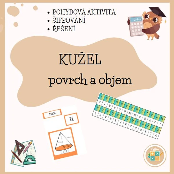 KUŽEL - povrch a objem