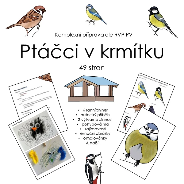 Ptáčci v krmítku