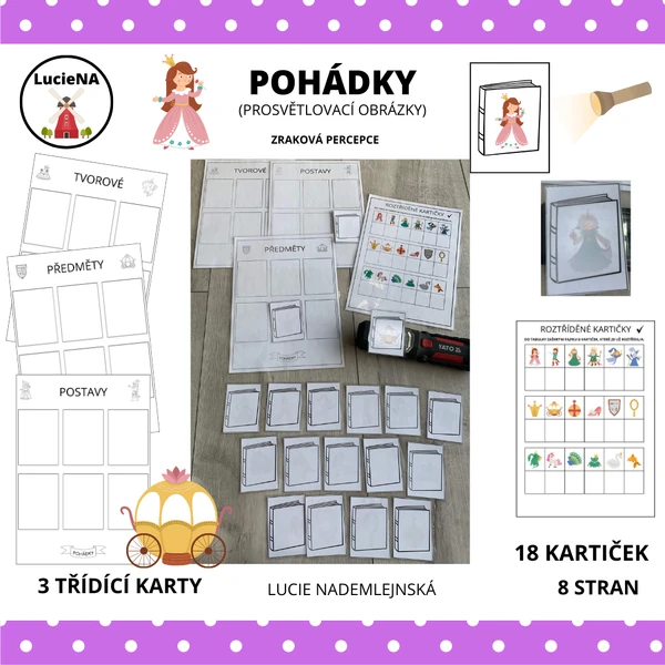 POHÁDKY - PROSVĚTLOVACÍ OBRÁZKY