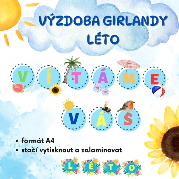 GIRLANDA - Vítáme Vás - Léto