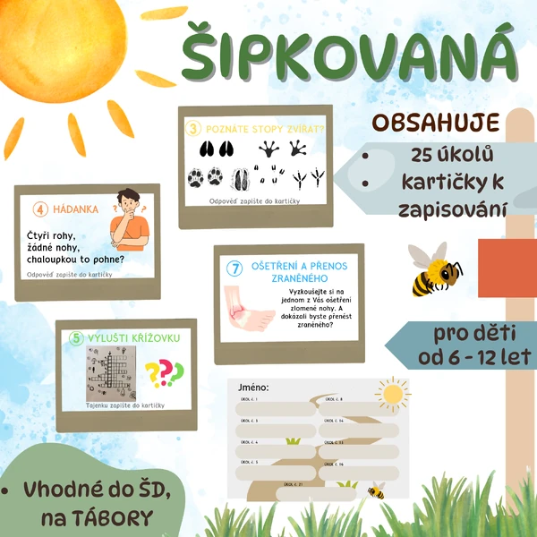 ŠIPKOVANÁ do školní družiny, tábory, volný čas, škola v přírodě