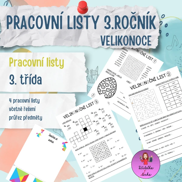 Pracovní listy pro 3. třídu VELIKONOCE