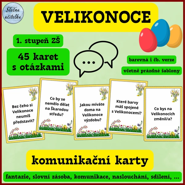 KOMUNIKAČNÍ KARTY - VELIKONOCE