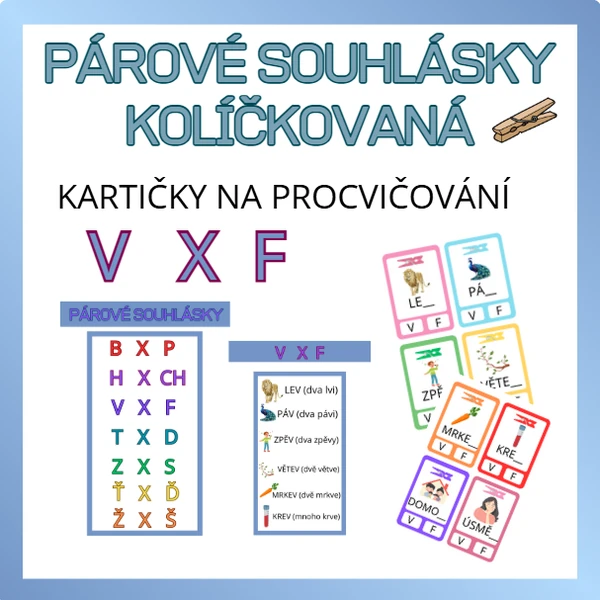 Párové souhlásky V/F