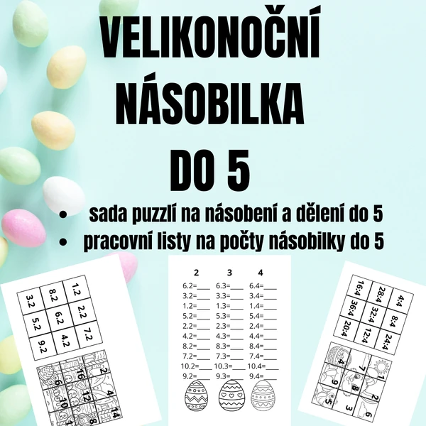VELIKONOČNÍ NÁSOBILKA DO 5 