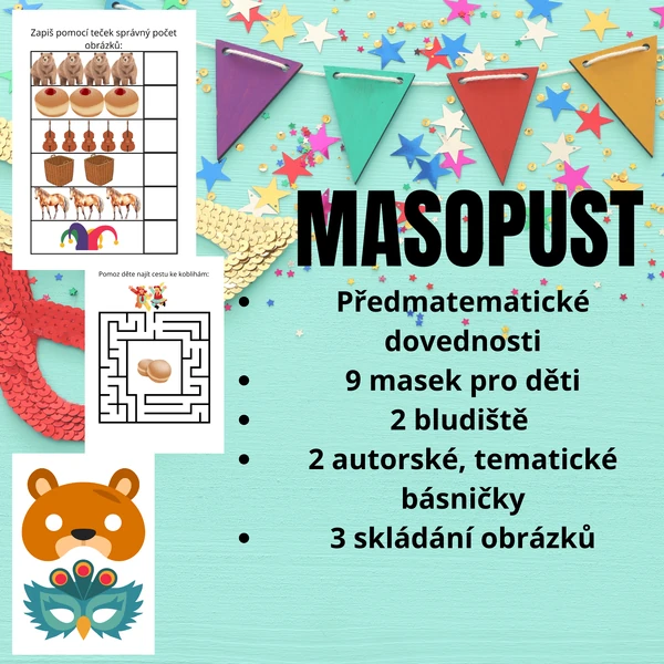 Masopust - pracovní listy 