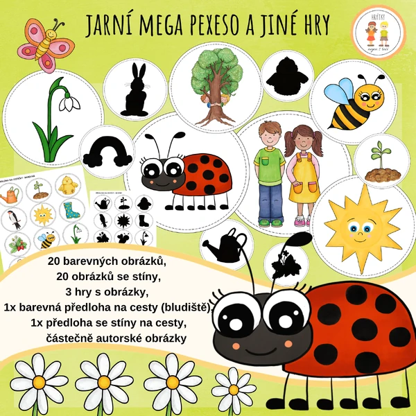 Jarní mega pexeso a jiné hry