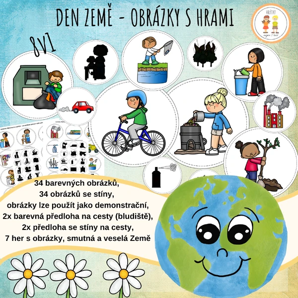 Den Země - Obrázky s hrami - 8v1