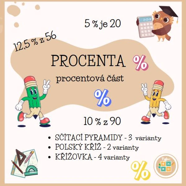 Procenta - výpočet procentové části