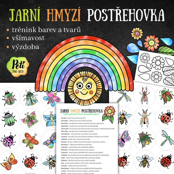 Jarní hmyzí postřehovka a tvoření