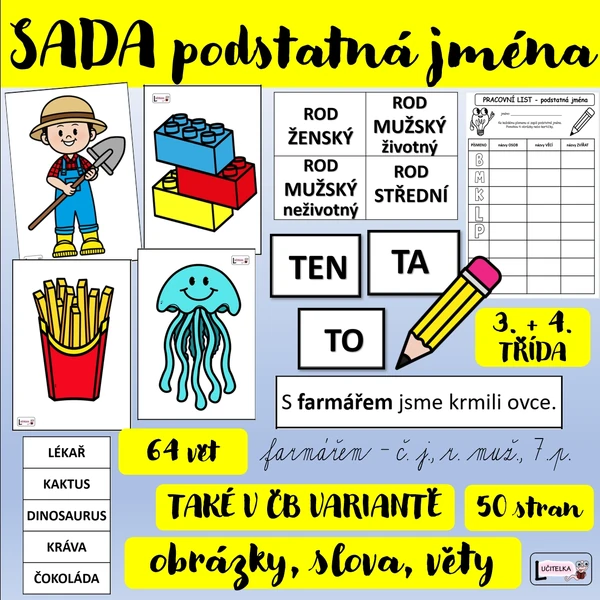 SADA - PODSTATNÁ JMÉNA