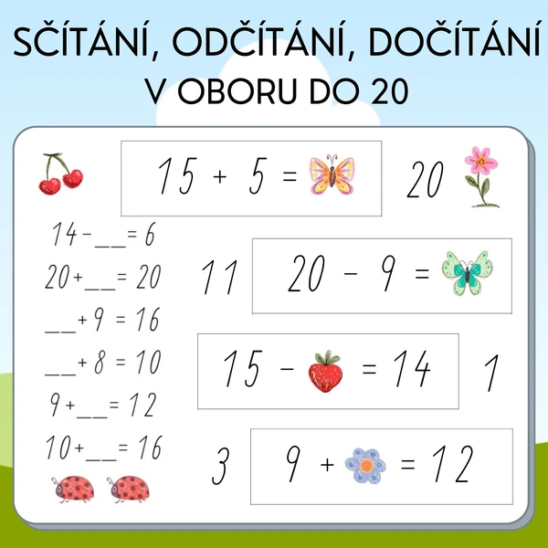 Sčítání, odčítání, dočítání