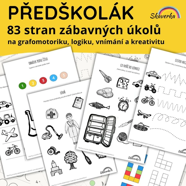 Pracovní listy - PŘEDŠKOLÁK /ukázka/