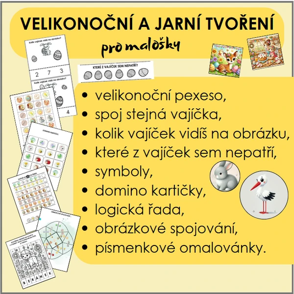 Velikonoční a jarní tvoření pro malošky