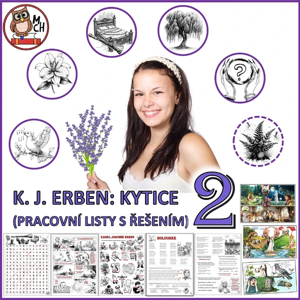 Erbenova KYTICE - 2. díl (pracovní listy s ŘEŠENÍM)
