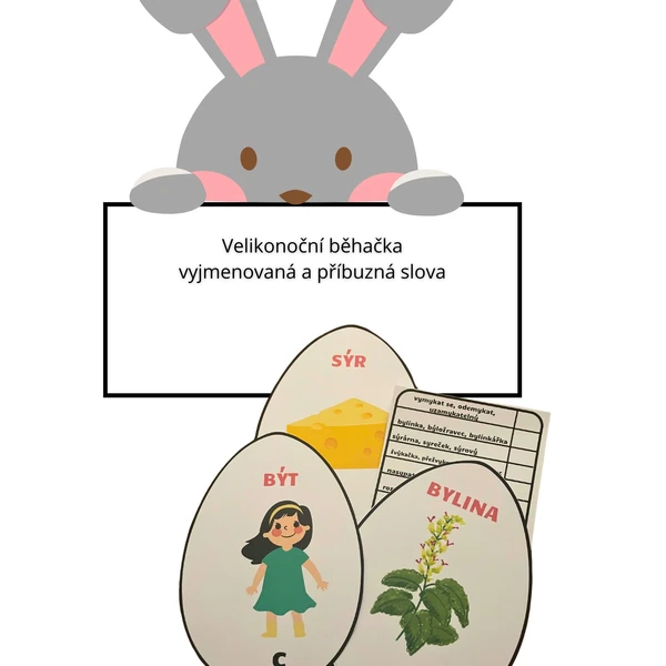 Velikonoční běhačka - vyjmenovaná a příbuzná slova