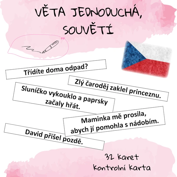 Věta jednoduchá, souvětí