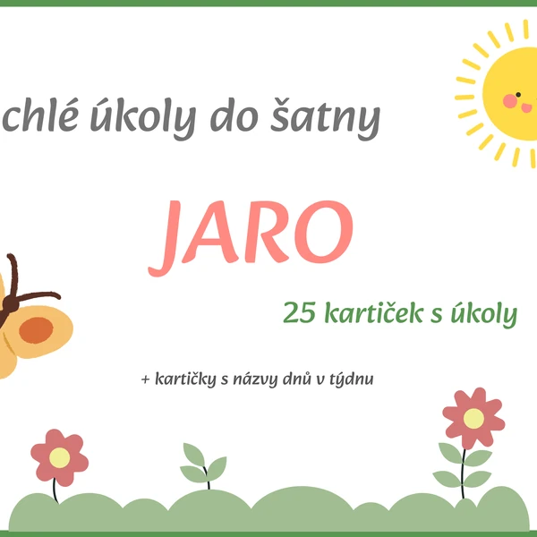Úkoly do šatny - JARO