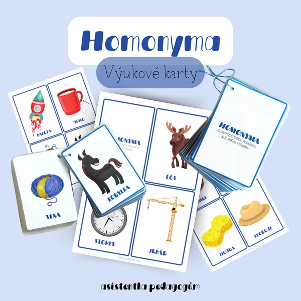 Homonyma - oboustranné karty
