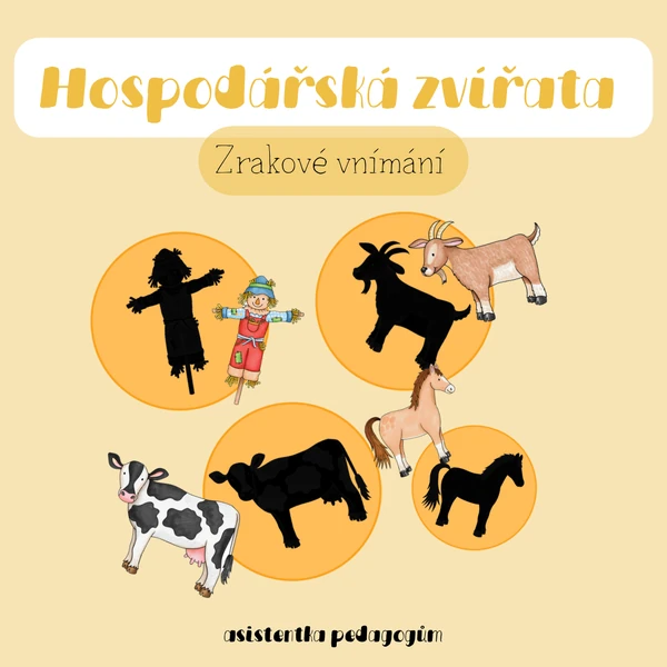 Hospodářská zvířata - Zrakové vnímání