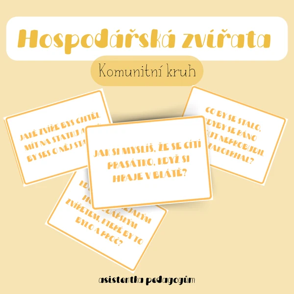 Hospodářská zvířata - Komunitní kruh - Otázky