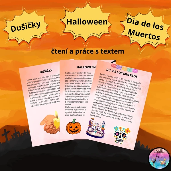 DUŠIČKY, HALLOWEEN, DIA DE LOS MUERTOS