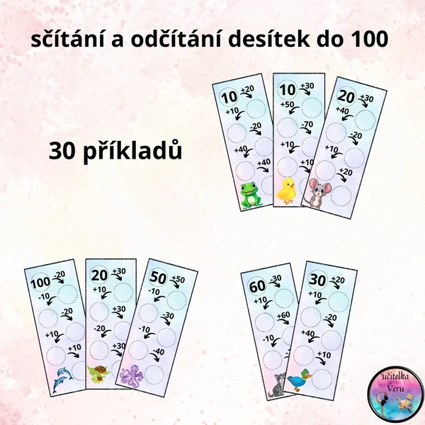 sčítání a odčítání desítek do 100