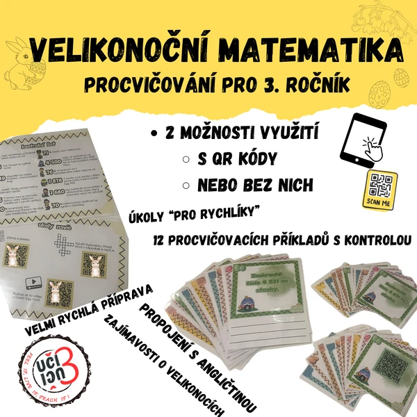 Velikonoční matematika- procvičování pro 3. ročník