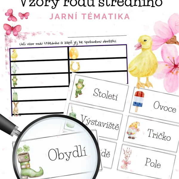 Určování vzorů rodu středního