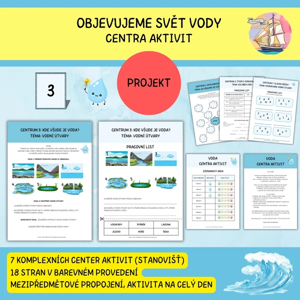 Objevujeme svět vody – centra aktivit