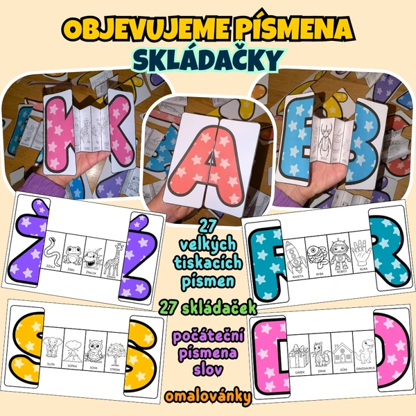 OBJEVUJEME PÍSMENA - SKLÁDAČKY