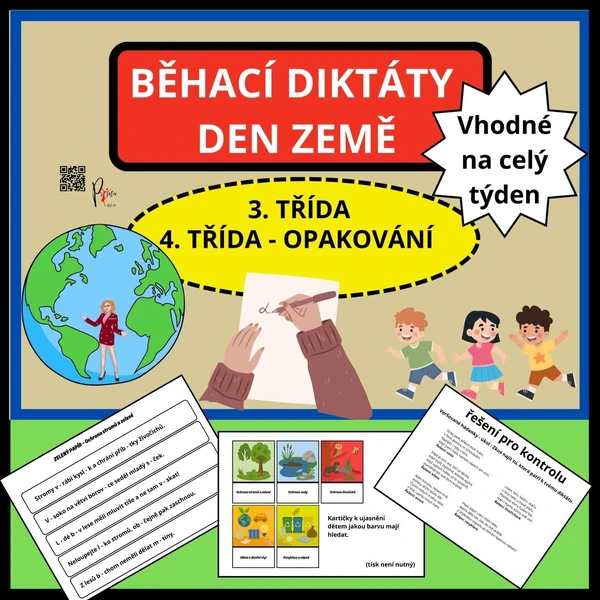 Vyjmenovaná slova - Běhací diktáty - DEN ZEMĚ 