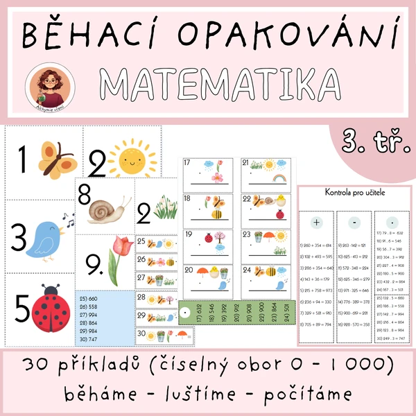 Běhací opakování - matematika