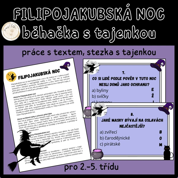 Filipojakubská noc - běhačka s tajenkou