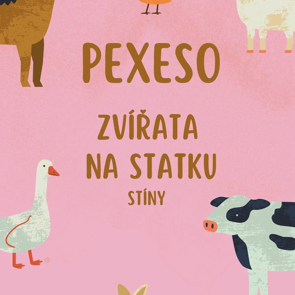 Pexeso - stíny zvířata na statku