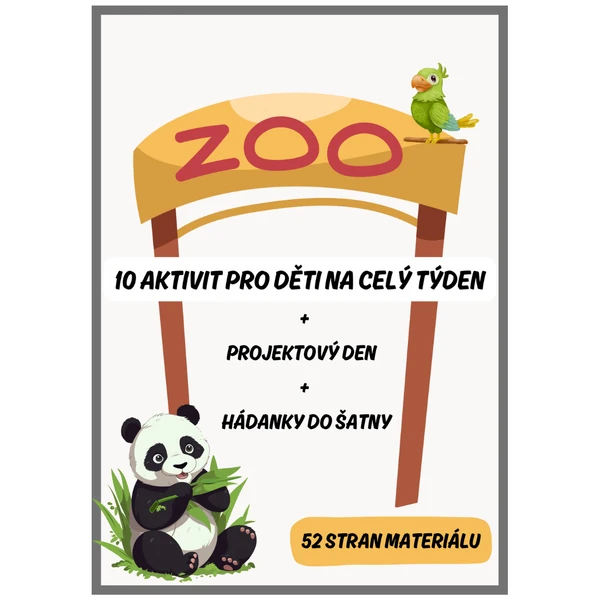 Zoo - aktivity pro děti předškolního věku